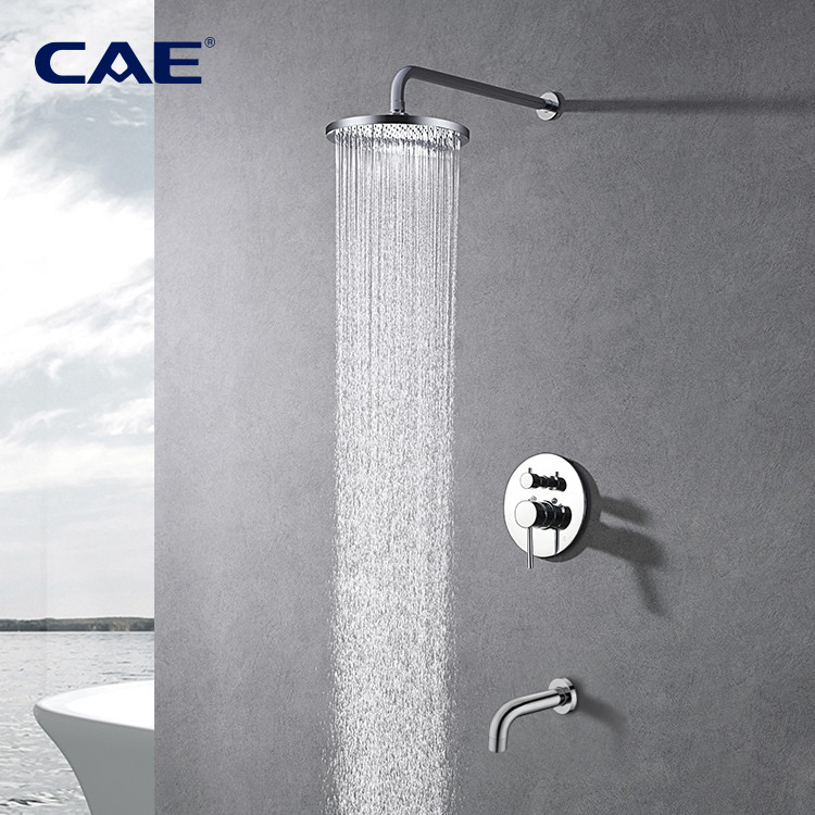 Buy Cae Concealed Shower/bath Mixer Wall Mounted Hot And Cold Shower ...