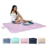Camping Mat Picnic Mats 145x145cm Foldable Outdoor Waterproof Camping Widen Unicorn Flamingo Beach Multiplayer Tourist Blanket