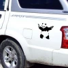 Cartoon black and white panda car stickers windows car cheap cartoon home decoration waterproof abrasive paper