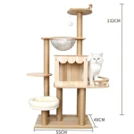 Cat Tree Tower Cat Scratching Post Furniture Bed Pet Toy Condo for Kittens Pet House Home Villa