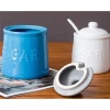 Ceramic Food Storage Container for Kitchen Countertops and Tables - Great for Flour, Sugar &amp; Other Dry Goods