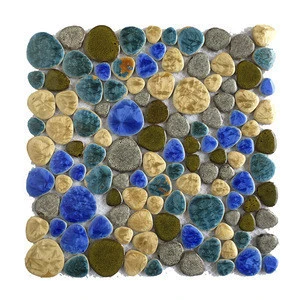 ceramic pebble mosaic tile fancy mosaic tiles
