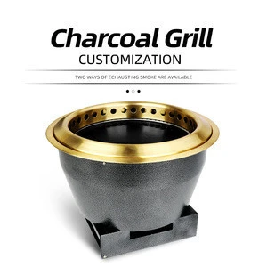 charcoal rotisserie Hot Selling charcoal fire starter flat iron bbq grills with restaurant table