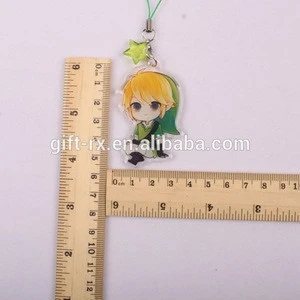 Cheap Acrylic mobile phone strap for decoration
