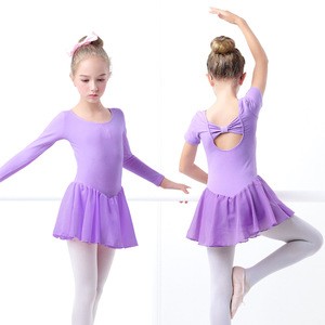 Cheap custom lovely cute long sleeve girls leotard dance ballet dress dancewear