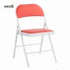 Cheap plastic sponge metal frame garden folding chair commercial quality for outdoor events FC-002