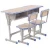 Import Cheap school desk and chair design study table for student double school desk with attached chair from China