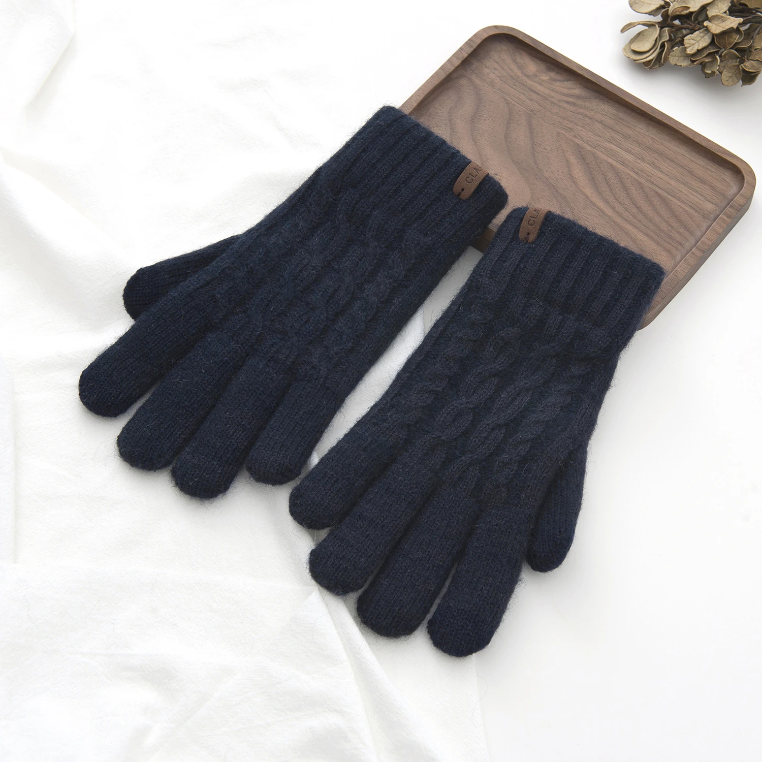 Cheap Winter warm soft outdoorwear customizable man warm gloves