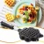 Import Chefcoco mini stovetop cast aluminum double Belgia heart shaped waffle maker waffle iron griddle pan from China