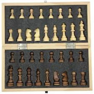 Chess Set Foldable Wooden Made Chess Set for Indoor and outdoor game with customize size and  logo