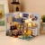Import Children creative gift  pretend furniture toy set wooden doll house miniatures from China