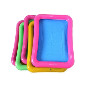 Children Indoor&amp; Outdoor Play Inflatable Sand Tray Custom PVC Mud Toy Tray Inflatable Children Water Sand Table tray