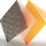 China 1 mm 4X8 Clear Transparent Frosted PC Embossed Polycarbonate Solid Polycarbonate Sheet