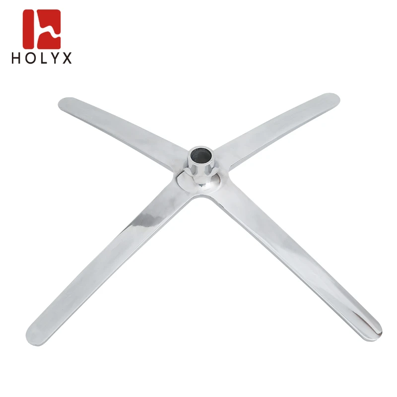 China cheap price 4 star die casting aluminum alloy swivel metal chair spare parts office chair base