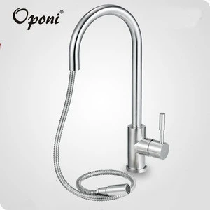 China Factory Commercial 201 304 Stainless Steel Pull Down Pull Out Extender Water Sink Basin Stretching Kitchen Faucet