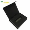 China Factory Custom Folding Cardboard Black Jewelry Gift Box Packaging With Magnetic