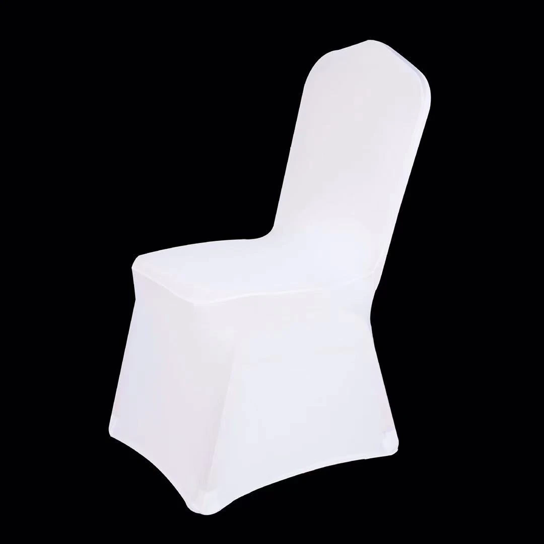 China Factory Supply Stock Low MOQ Spandex Chair Cover Colorful Choice Wedding Chair Covers