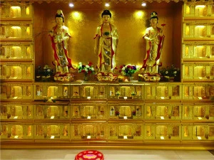 China funeral supplies buddhist columbarium niche products for cinerary casket