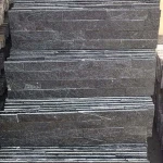 China natural interior and exterior wall decoration 6*24 inches black slate