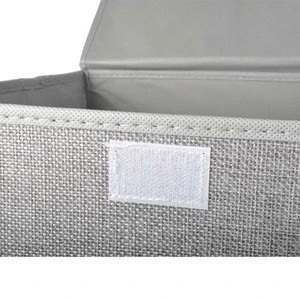China supplier commercial well-known premium quality polyester cotton cloth two lids big durable storage boxes