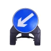 China Supplier New Style Traffic Signs Blue Arrow Safety Traffic Sign Traffic Warning Sign