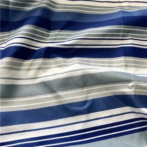 China Wholesale blue stripe 75gsm Pigment Printed Fabric for kids bedsheet