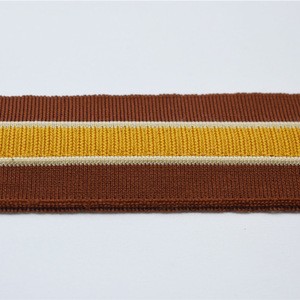 Chinese Factory polyester or cotton striped rib knit trim collar