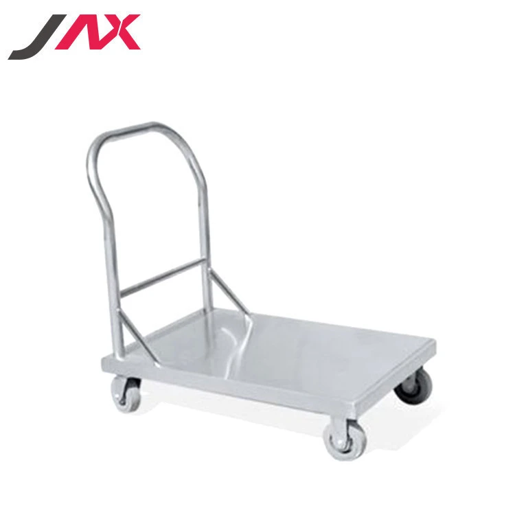 Chinese Manufacturer Luxury Double Layers Stainless Steel Roast Beef Tool Drink Serving Trolley Cart