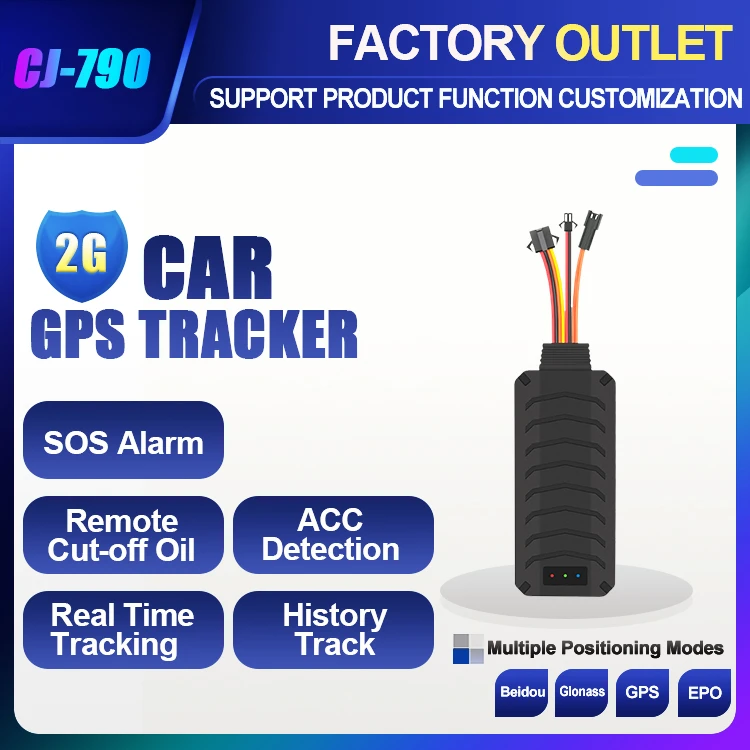 CJ790 2G CJGPS ACC detection function SOS alarm car  vehicle tracking device car gps tracker defense