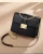 Import Classic black leather messenger bag custom logo stylish shoulder bags high quality metal women handbag from China