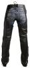 Classic Cowhide Black Leather Motorcycle Chaps