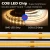 Import COB LED Strip Light 320/384/528LEDs High Density  COB Flexible LED Lights DC12V/24V RA90 3000K 4000K 6000K LED Tape 5m/lot from China
