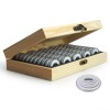 Coin Holder Capsules Wooden Coins CaseProtection Storage Box Case For Collecting 30mm Coin
