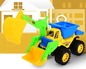 Colorful engineer friction truck toy for kids