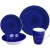 Import Colorful fancy square design ceramic cookware dinner set service dinnerware set purple ceramic from China