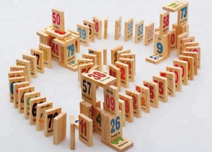 colorful math study building block wooden toys to build