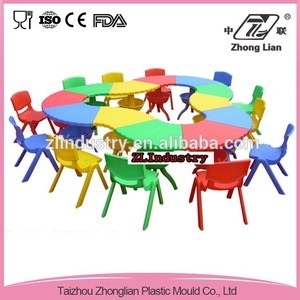 Colorful modern easy assembling school children furniture, kindergarten furniture