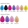 colorful water drop makeup sponge soft powder puff wet dry use quick make up egg foundation sponge puff beauty tool