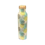 Copper Water Bottle  100% Pure Copper Bottle BPA Free Water Bottle with Anti Oxidant Properties of Copper Green