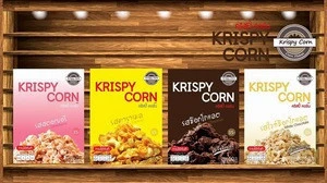 Corn flakes making machine product caramel krispy corns