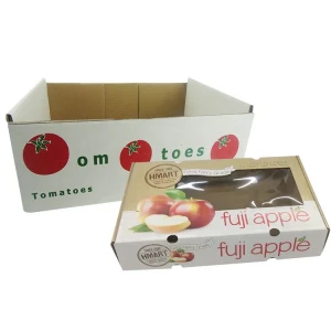 Corrugated Paper Packaging Gift Boxes Shipping Carton Apples Oranges Kiwi Fruits Grapes Strawberries Cherries Papata vegetables