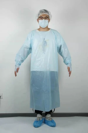 cpe thumb isolation gown disposable gown