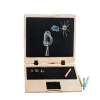 Creative personalized kid children DIY toys home decor hot sale wooden computer blackboard