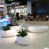 Creative Water-drop shopping mall commercial indoor fiberglass bench stool Outdoor rest bench