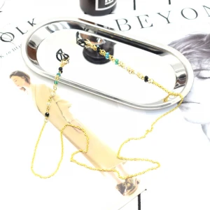 Crystal Fashion Handmade Eyeglasses Cord Reading Holder Lanyard And Man Necklace Chain