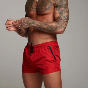 Custom Comfortable breathable Swim Boxer Shorts US Size Men Swimming Trunks
