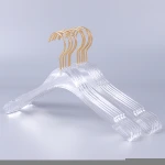 Custom Design and Manufacture Hi-end wholesale clothes hanger clear Coat hanger Hooks Clothing Display Racks
