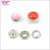 Import Custom Four Parts Press Metal Snap Button Wholesale Printed Fashion Ring Cap Pearl Prong Snap Buttons With Machine & Tool from China