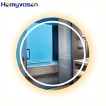 Custom Frameless Round Shape Bath Room Anti-Fog Led Smart Round Backlit Mirror