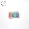Custom high quality 12 colors wax bath multicolor crayon set with pp box
